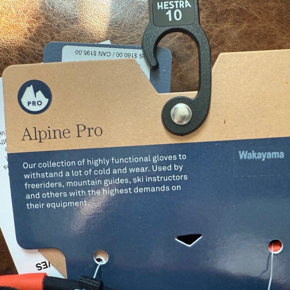 **Men's NWT Hestra Wakayama Ski Glove - UNIQUE! (Sz 10, color Forest & Cork)** - Picture 5 of 8